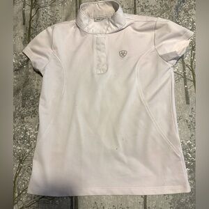 Ariat Kids Classic White riding shirt. Small.